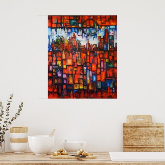 Detroit op Mijn Mind IV Canvas Print (Keuken)