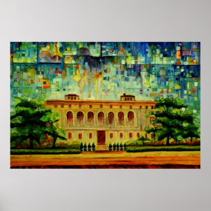 Detroit Public Main Library Renditie 1 Poster