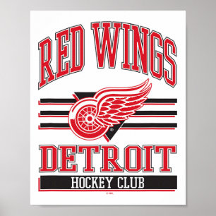 Detroit Red Wings Hockey Club Grijs Officieel Geli Poster