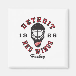 Detroit Red Wings Hockey Mask Wit Officieel Gelice Magneet