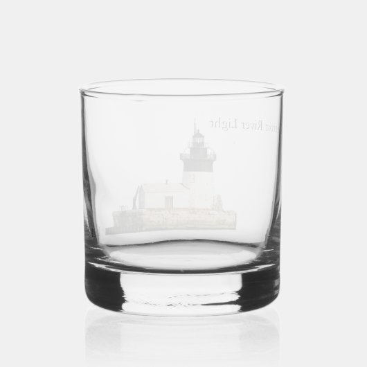 Detroit River Light glass Whisky Glas (Achterkant)
