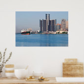 Detroit River Skyline Poster (Keuken)