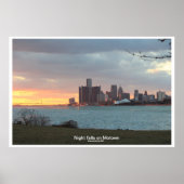 Detroit Riverscape Poster (Voorkant)