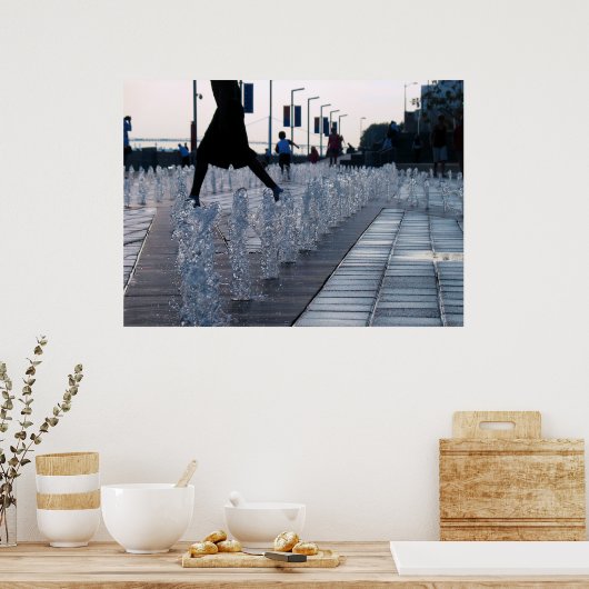 Detroit riverside #1 poster (Keuken)