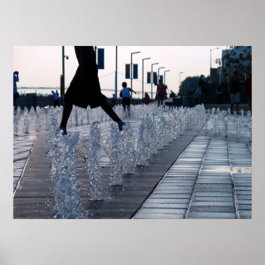 Detroit riverside #1 poster (Voorkant)