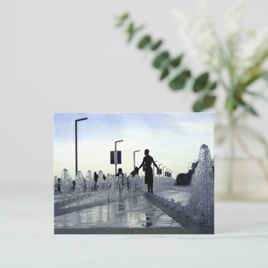 Detroit riverside #3 briefkaart (Staand voorkant)