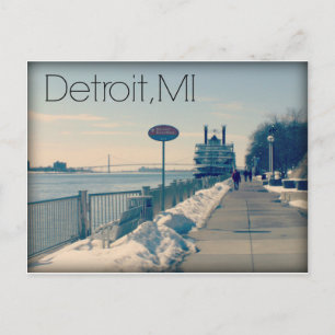 Detroit Riverwalk Briefkaart