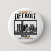 Detroit Ronde Button 5,7 Cm (Voorkant)