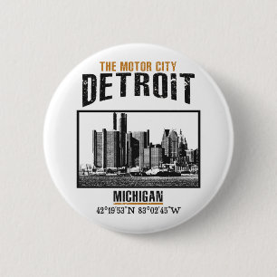 Detroit Ronde Button 5,7 Cm
