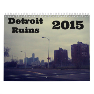 Detroit Ruins 2015 Kalender