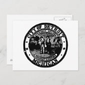 Detroit Seal Briefkaart (Voorkant / Achterkant)