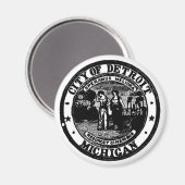 Detroit Seal Magneet (Voorkant / Achterkant)