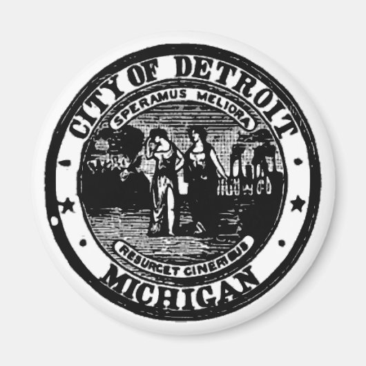 Detroit Seal Magneet (Voorkant)