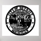 Detroit Seal Poster (Voorkant)