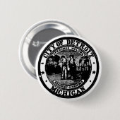 Detroit Seal Ronde Button 5,7 Cm (Voorkant /achterkant)