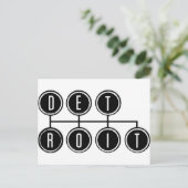 Detroit Shifter Briefkaart (Staand voorkant)
