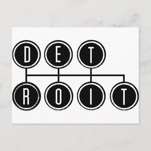 Detroit Shifter Briefkaart (Voorkant)