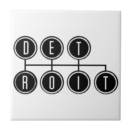Detroit Shifter Tegeltje (Voorkant)