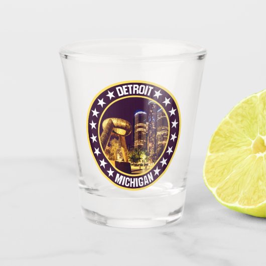 Detroit Shot Glas (Voorkant)
