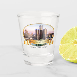 Detroit Shot Glass - Detroit Skyline Glas