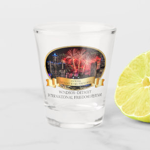 Detroit Shot Glass - Freedom Festival Fireworks Glas