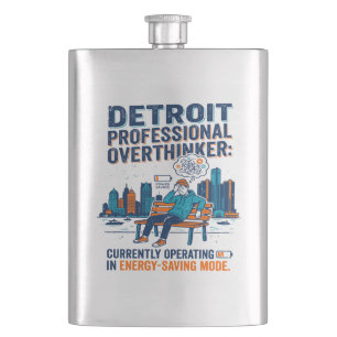 Detroit Silhouette Persoon Rust Energiebesparingsm Flacon