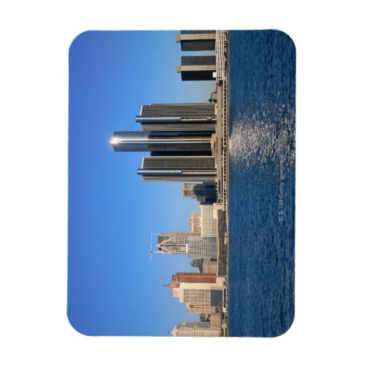 Detroit skyline 2 magneet (Verticaal)