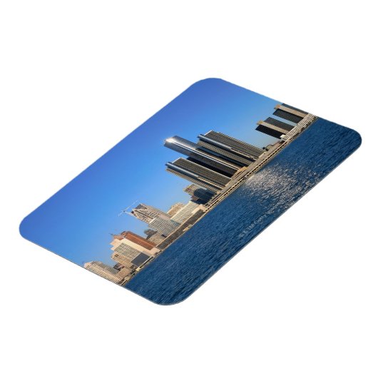 Detroit skyline 2 magneet (Linkerzijde)