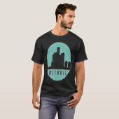 Detroit Skyline 2 T-shirt (Voorkant volledig)