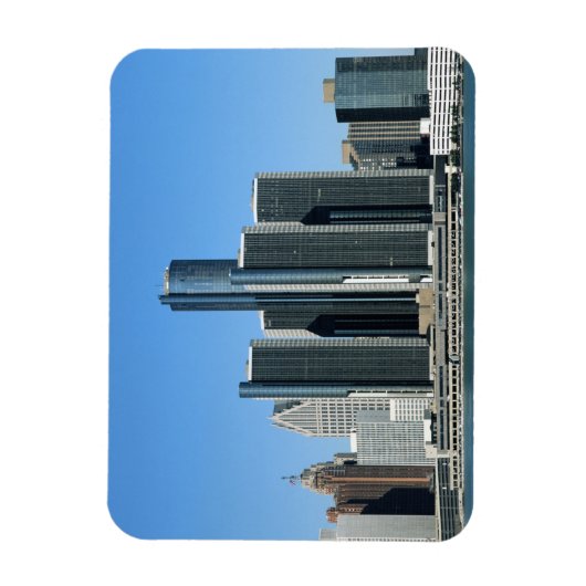 Detroit Skyline 4 Magneet (Verticaal)