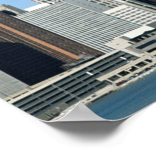 Detroit Skyline 4 Poster (Hoek)