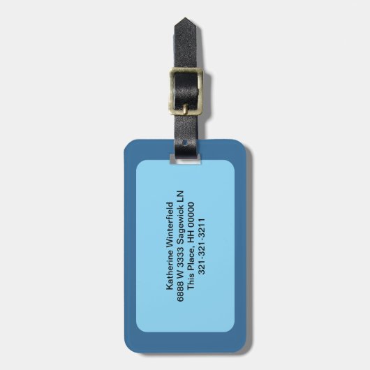 Detroit Skyline Abstracte kunst Bagagelabel (Voorkant verticaal)