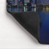 Detroit Skyline bij nacht Muismat (Hoek)