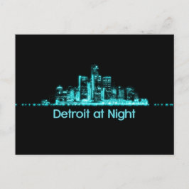 Detroit Skyline Briefkaart