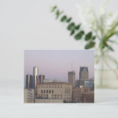 Detroit Skyline briefkaart (Staand voorkant)