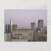 Detroit Skyline briefkaart (Voorkant)
