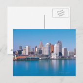 Detroit skyline briefkaart (Voorkant / Achterkant)