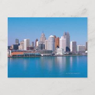Detroit skyline briefkaart