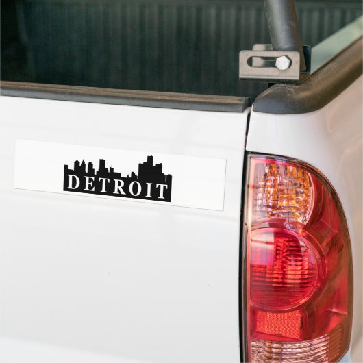 Detroit Skyline Bumpersticker (Op Truck)