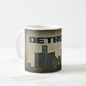 Detroit Skyline Coffee Mok (Voorkant links)