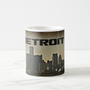 Detroit Skyline Coffee Mok