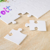 Detroit skyline in watercolor legpuzzel (Zijkant)