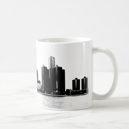 Detroit Skyline Koffiemok (Rechts)
