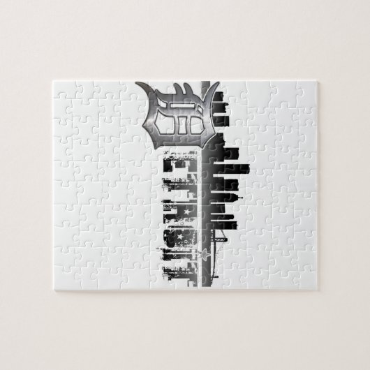 Detroit Skyline Legpuzzel (Horizontaal)