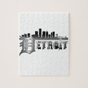 Detroit Skyline Legpuzzel