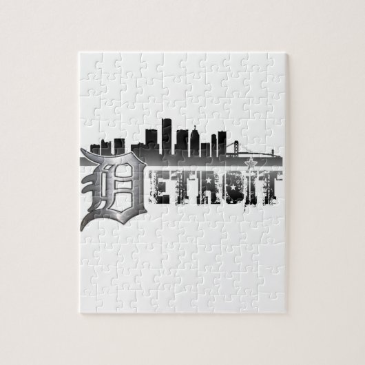Detroit Skyline Legpuzzel (Verticaal)
