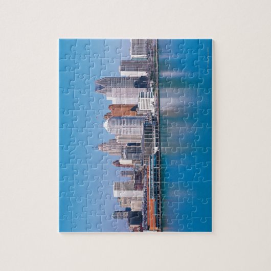 Detroit skyline legpuzzel (Verticaal)