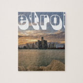 Detroit Skyline Legpuzzel (Verticaal)
