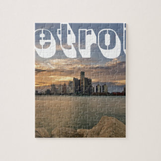 Detroit Skyline Legpuzzel
