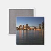 Detroit Skyline Magneet (Voorkant / Achterkant)
